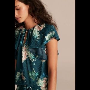 REBECCA TAYLOR Hydrangea Women's Blouse Small $275